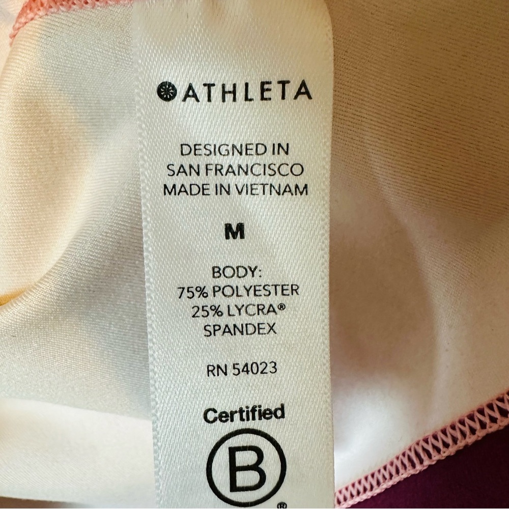 Athleta Shanti Printed Crop Tank in Sea Spray Medium - Picture 7 of 7